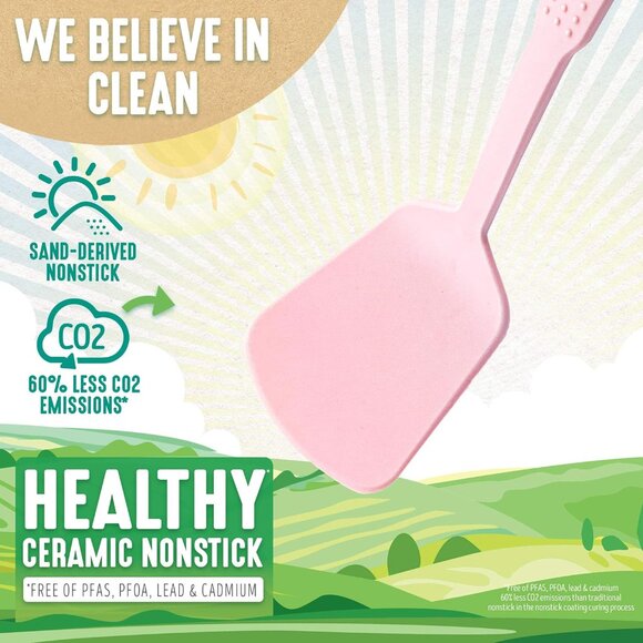 7 Piece Nylon Set Spatulas Turner Spoons and Tongs Soft Pink Cooking Tools - Picture 10 of 10